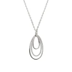 Collar de plata con circonitas
