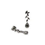 Pendientes de plata con baño de rutenio
